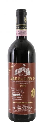 1998 B. Giacosa Barbaresco Santo Stefano, Riserva 750ml